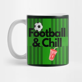 Green Football and Chill Milktea Mug
